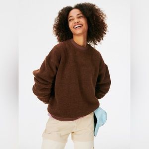 Outdoor Voices Mega Fleece Chocolate brown Size Small